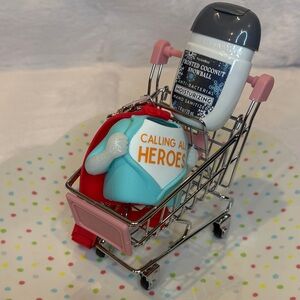 Bath & Body Works Hero-Themed Sanitizer Holder with Sanitizer.